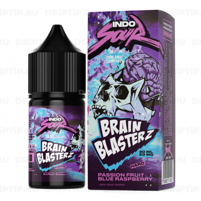 Жидкость Indo Sour Salt - Brain Blasterz 