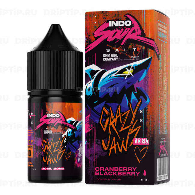Жидкость Indo Sour Salt - Crazy Jaws 