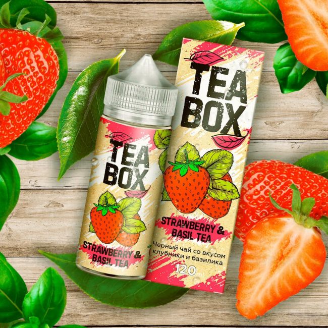 Жидкость Tea Box - Strawberry & Basil Tea 