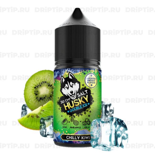Жидкость Husky Import Double Ice Salt - Chilly Kiwi 