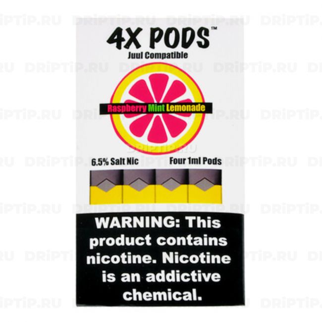 4x For Pods Juul - Raspberry Mint Lemonade