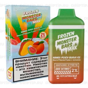 Monster Bars Max 6000 - Mango Peach Guava Ice Monster Bars Max 6000 - Mango Peach Guava Ice