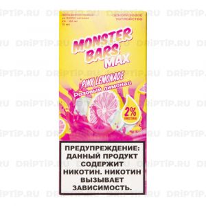 Monster Bars Max 6000 - Pink Lemonade Monster Bars Max 6000 - Pink Lemonade