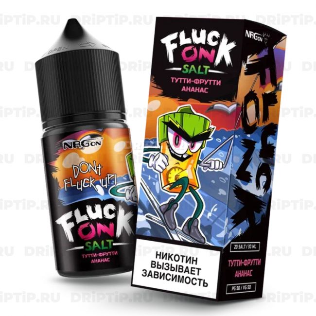Жидкость Fluck On Salt - Тутти-Фрутти Ананас 