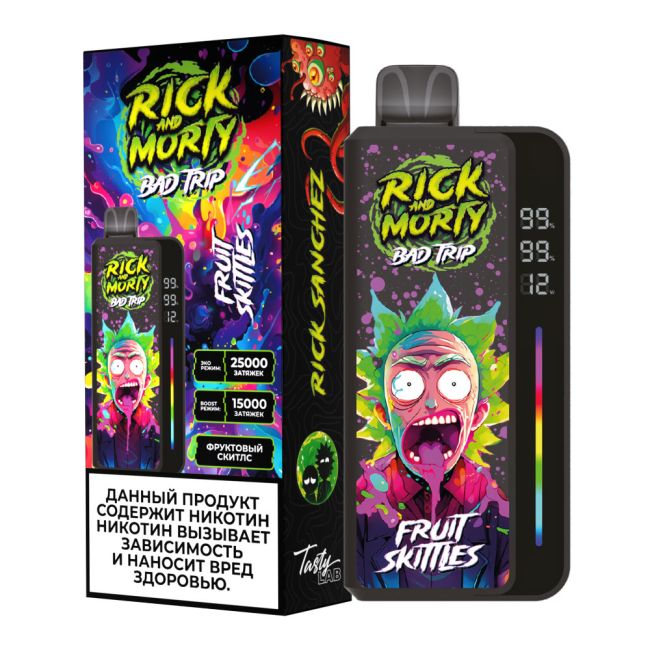 Rick and Morty Bad Trip 25000 - Фруктовый Скитлз