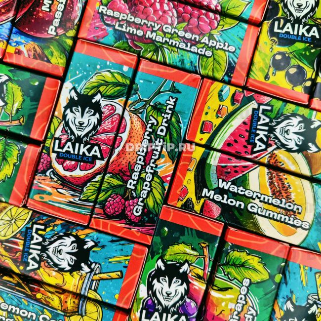 Жидкость Laika Orange Salt - Watermelon Melon Gummies 
